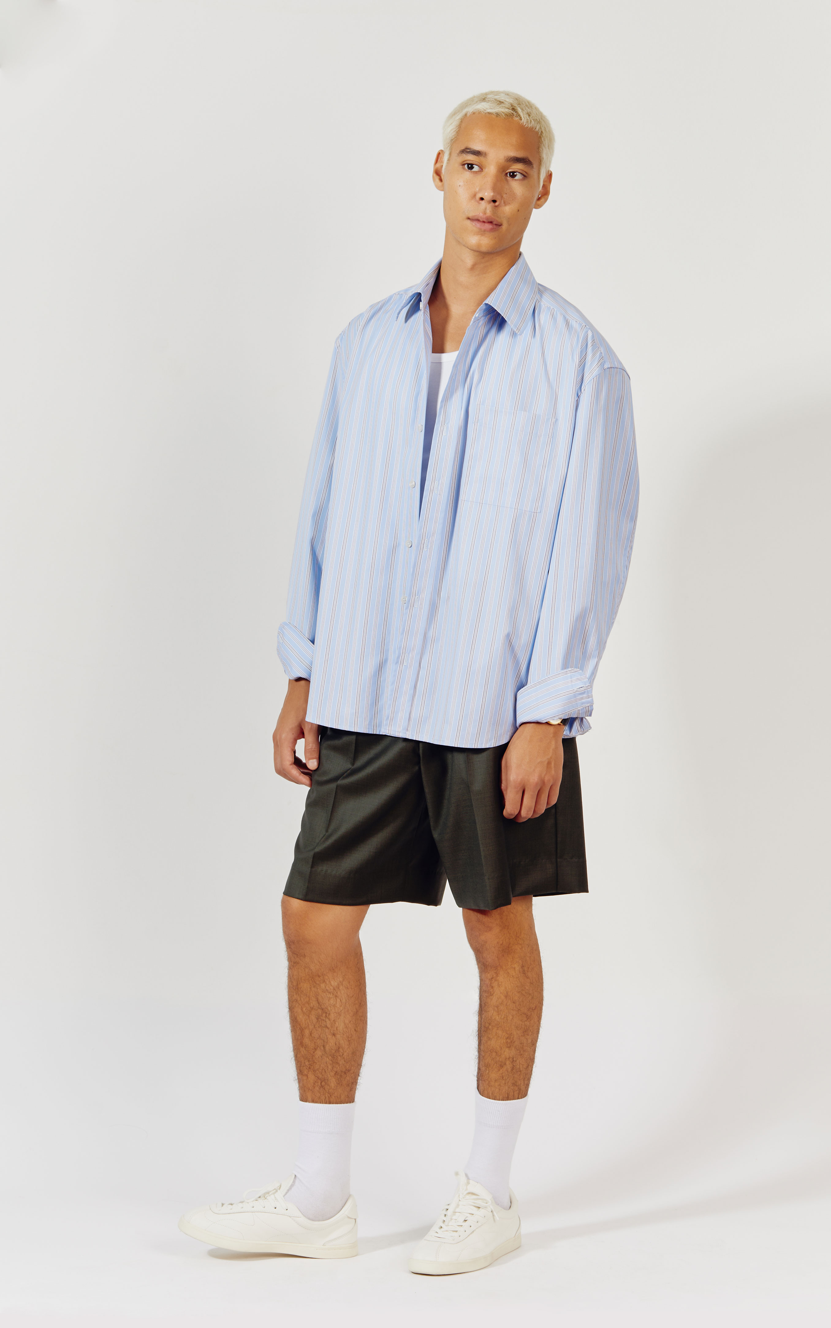 CAMISA CL. AZUL LISTRADA